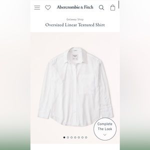 NWT Overzied linear textured shirt